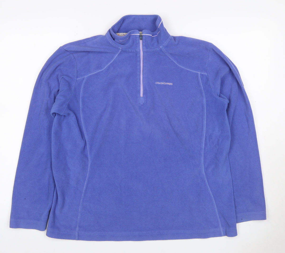 Craghoppers Women’s Blue UK 14 Half Zip Fleece Sweatshirt Hiking