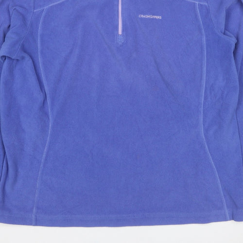 Craghoppers Women’s Blue UK 14 Half Zip Fleece Sweatshirt Hiking