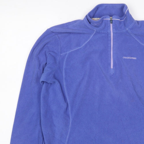 Craghoppers Women’s Blue UK 14 Half Zip Fleece Sweatshirt Hiking