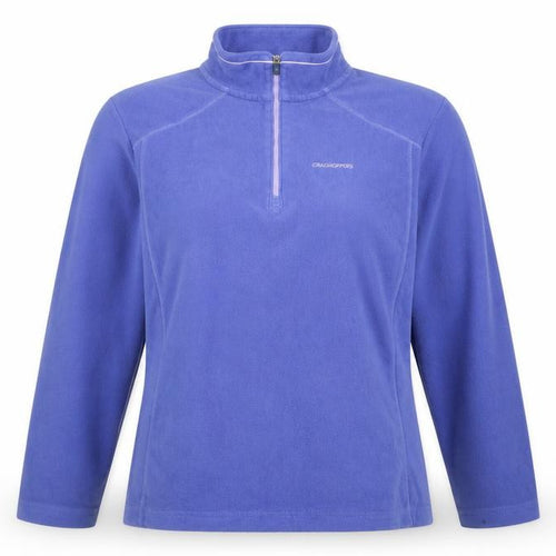 Craghoppers Women’s Blue UK 14 Half Zip Fleece Sweatshirt Hiking