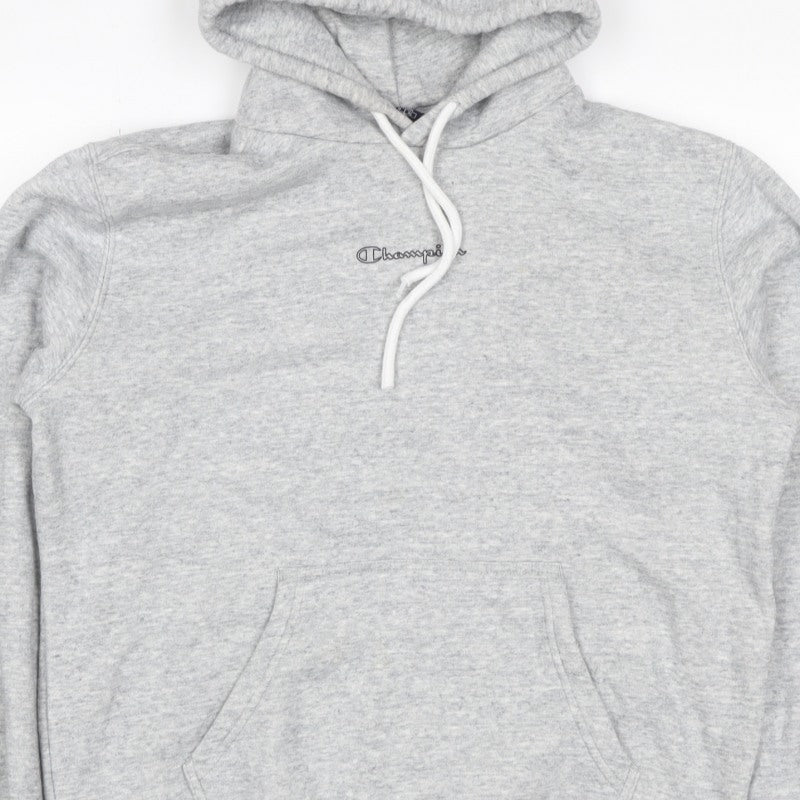 Additional view of Champion Women’s Grey Logo Pullover Hoodie, size L