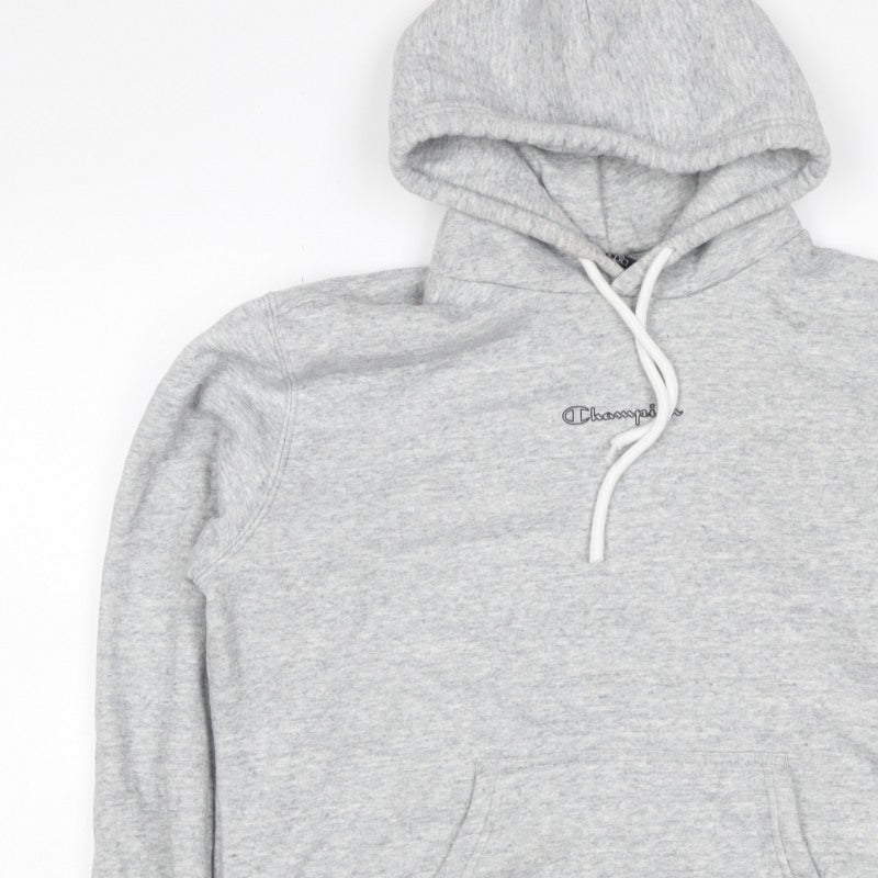 Additional view of Champion Women’s Grey Logo Pullover Hoodie, size L