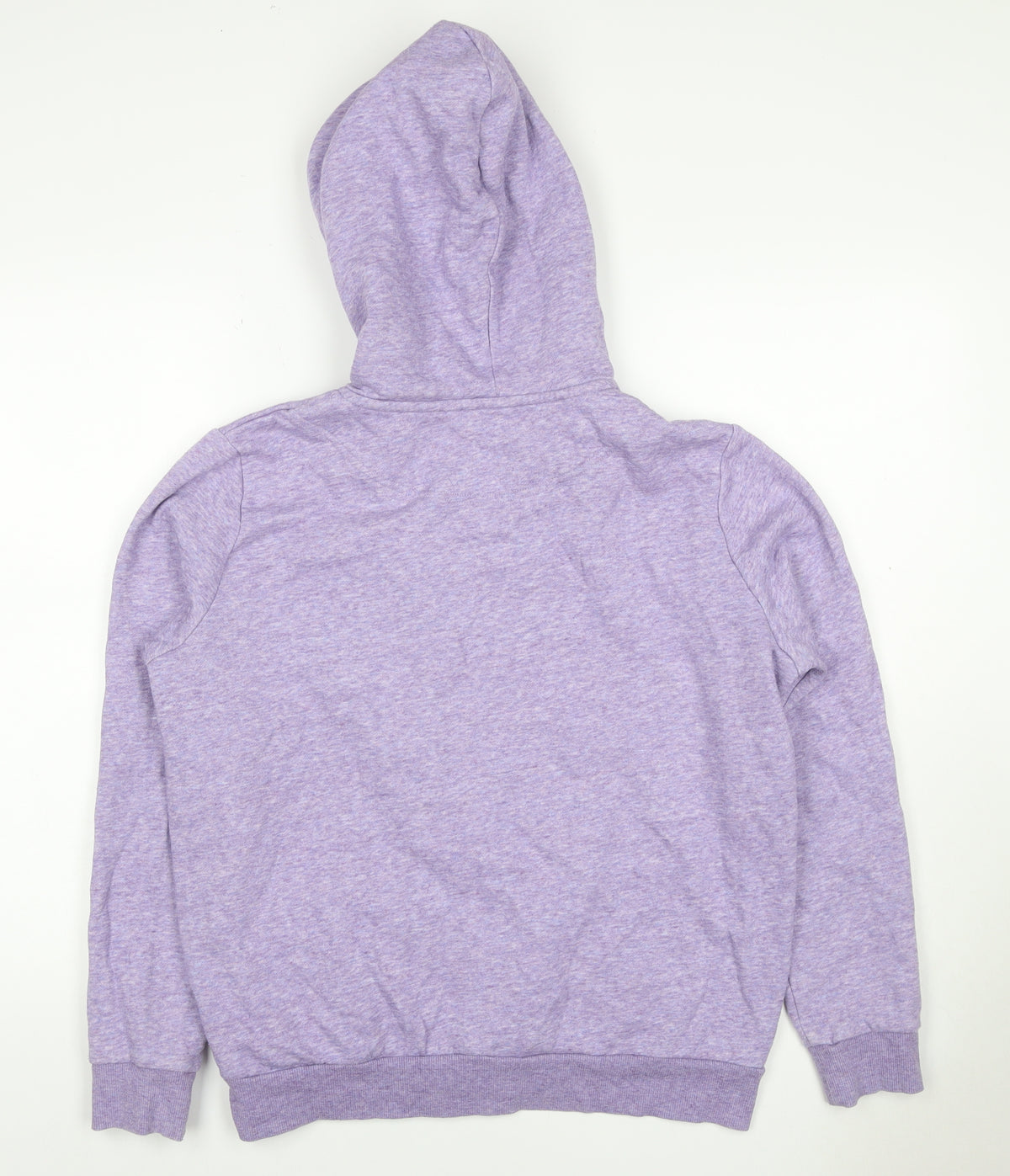 H&M Women’s Purple Marl Full Zip Hooded Hoodie Size L