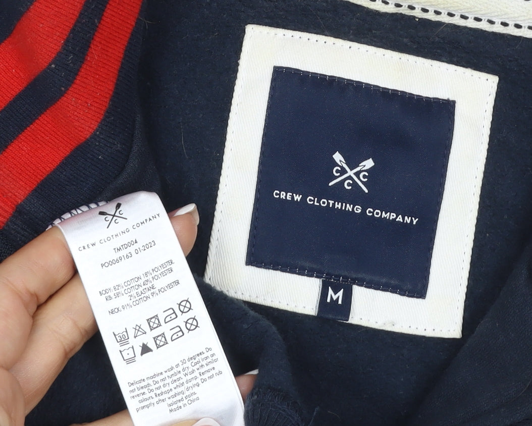 Crew Clothing Company Men’s Blue M 1/4 Zip High Neck Sweatshirt