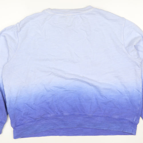 Marks and Spencer Women’s Blue Ombre Cotton M Pullover Sweatshirt