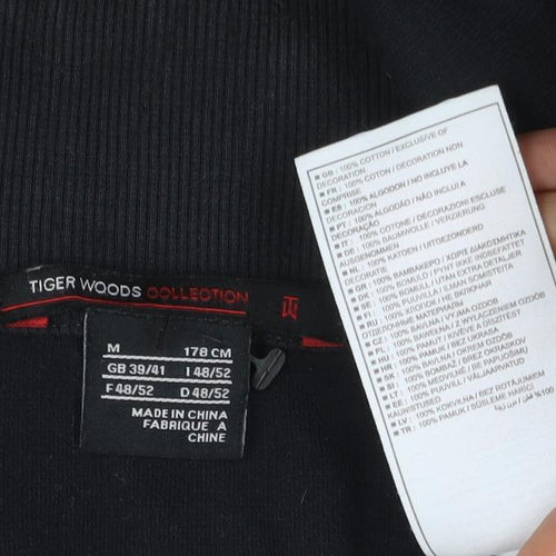 Nike Tiger Woods Men's Black M Pullover 1/4 Zip Golf Sweatshirt