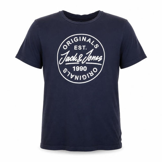 Jack & Jones Boys Blue 12 Years Logo Graphic Jersey T-Shirt