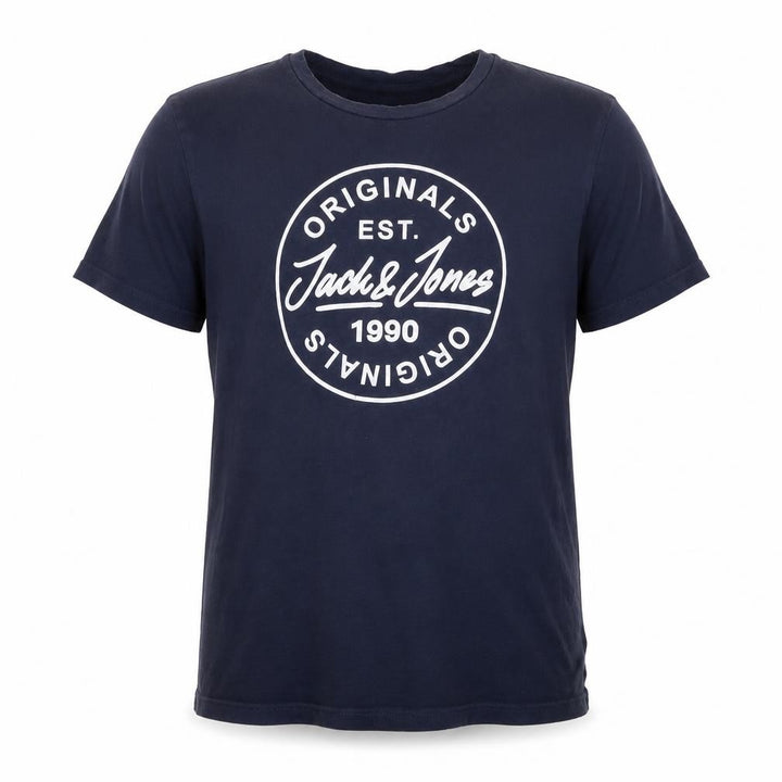 Jack & Jones Boys Blue 12 Years Logo Graphic Jersey T-Shirt