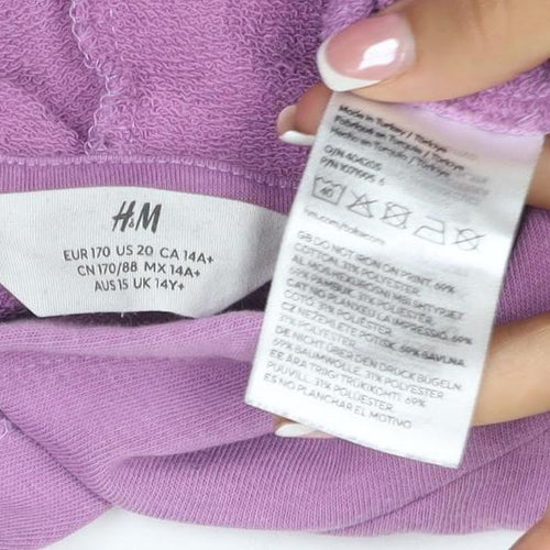 H&M Girls Purple 6 Years Harry Potter Hedwig Pullover Hoodie