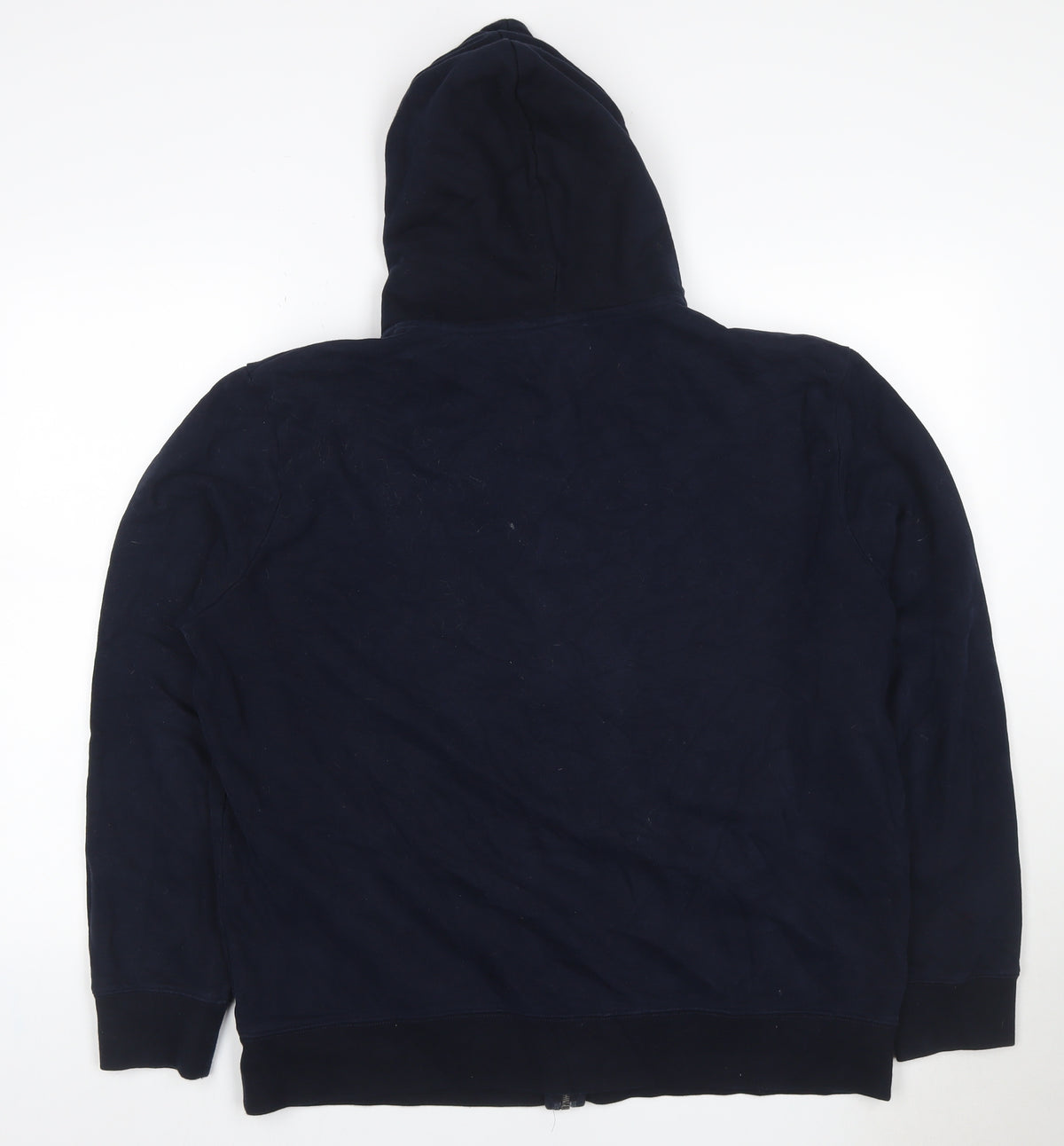 Marks & Spencer Mens Blue XL Full Zip Hooded Fleece Hoodie