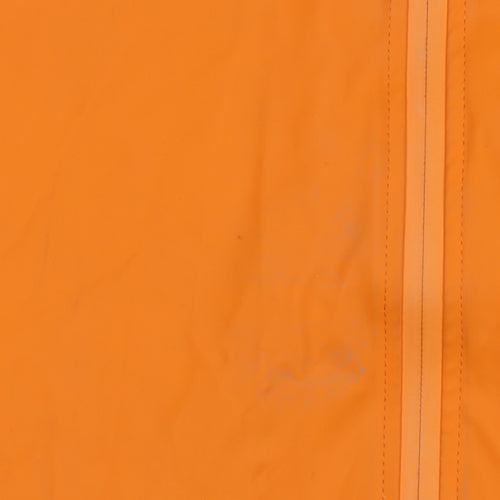Rains Unisex Orange M Hooded Waterproof Rain Coat Jacket