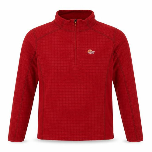 Lowe Alpine Women Red M 1/4 Zip Fleece Sweatshirt Hiking