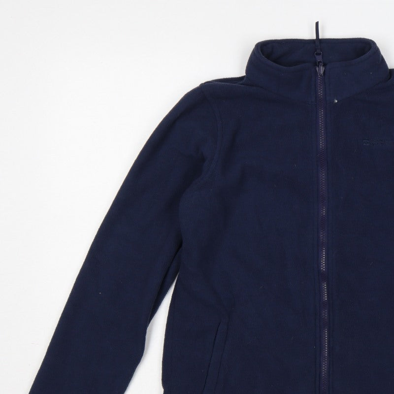 Mountain Warehouse Boys Blue 13 Years Fleece Full Zip Hiking Jacket