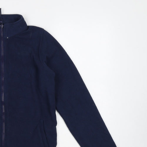 Mountain Warehouse Boys Blue 13 Years Fleece Full Zip Hiking Jacket