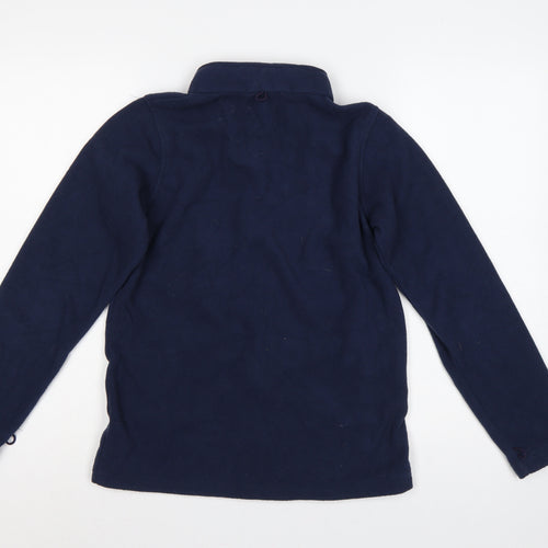 Mountain Warehouse Boys Blue 13 Years Fleece Full Zip Hiking Jacket