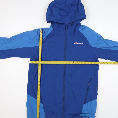 Berghaus Boys Blue Size 13 Hooded Ski Jacket Full Zip