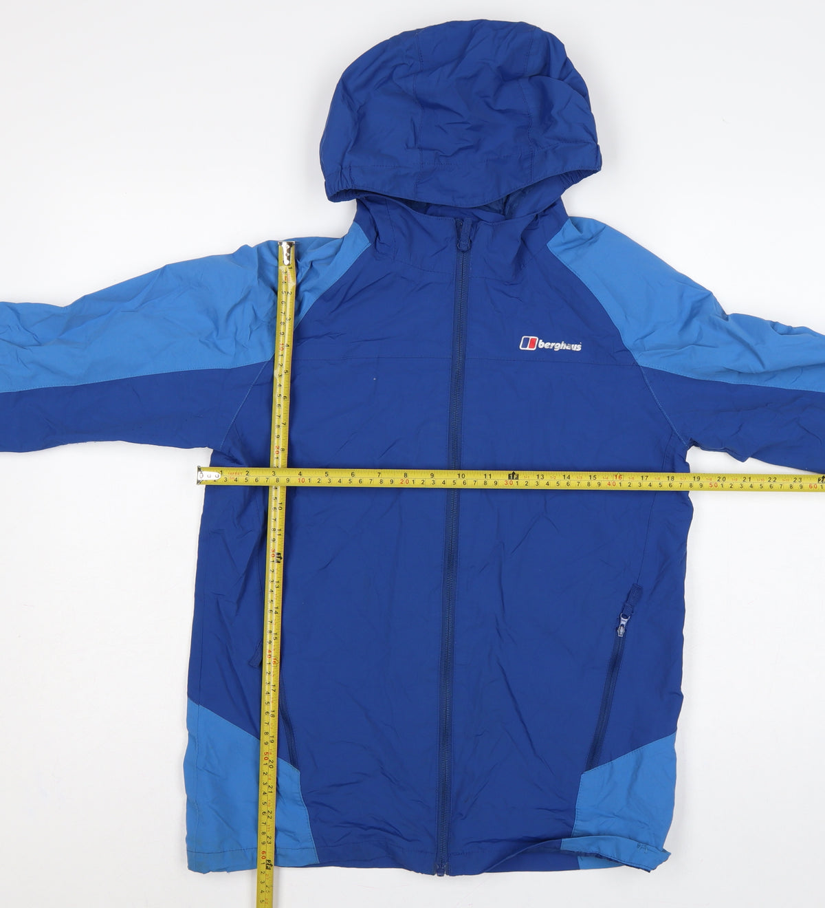 Berghaus Boys Blue Size 13 Hooded Ski Jacket Full Zip