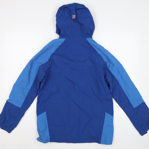 Berghaus Boys Blue Size 13 Hooded Ski Jacket Full Zip