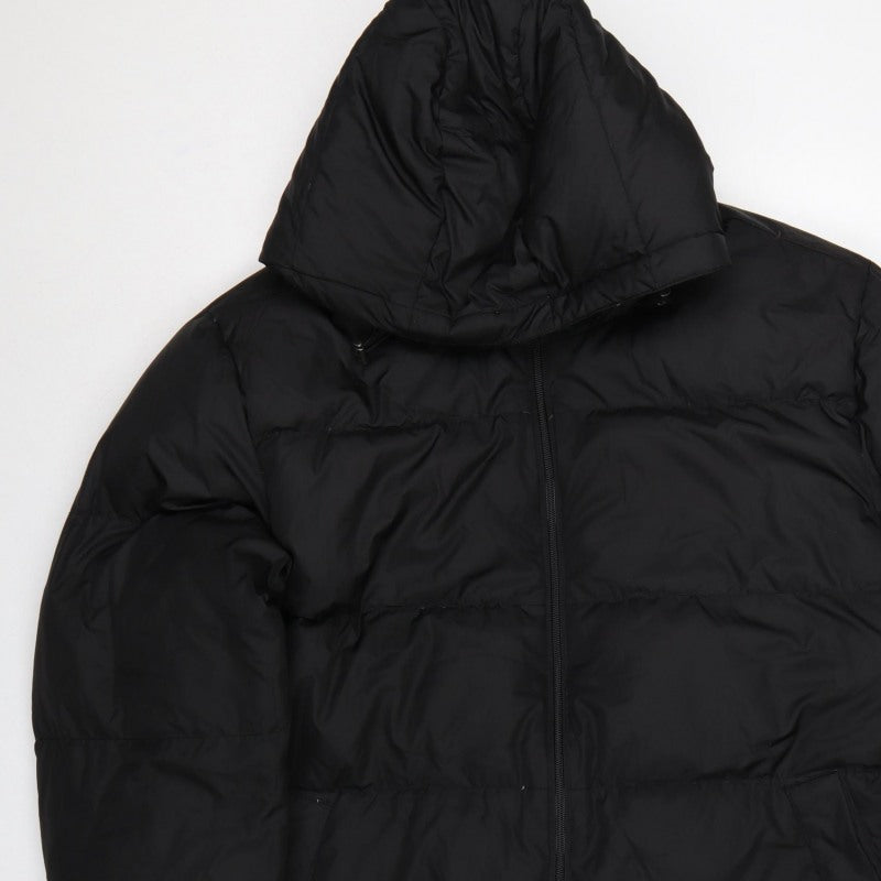 Additional view of Lands' End Women Black XL Hooded Down Puffer Jacket Quilted