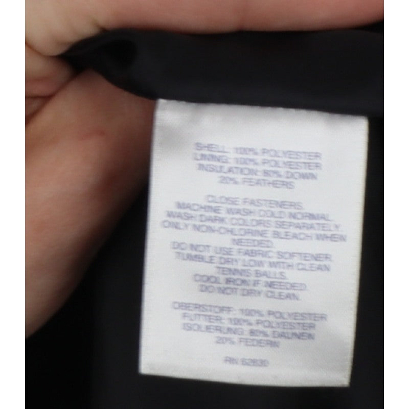 Additional view of Lands' End Women Black XL Hooded Down Puffer Jacket Quilted