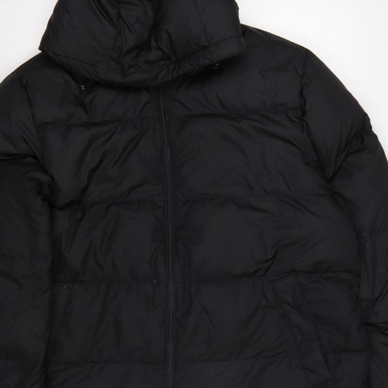 Additional view of Lands' End Women Black XL Hooded Down Puffer Jacket Quilted