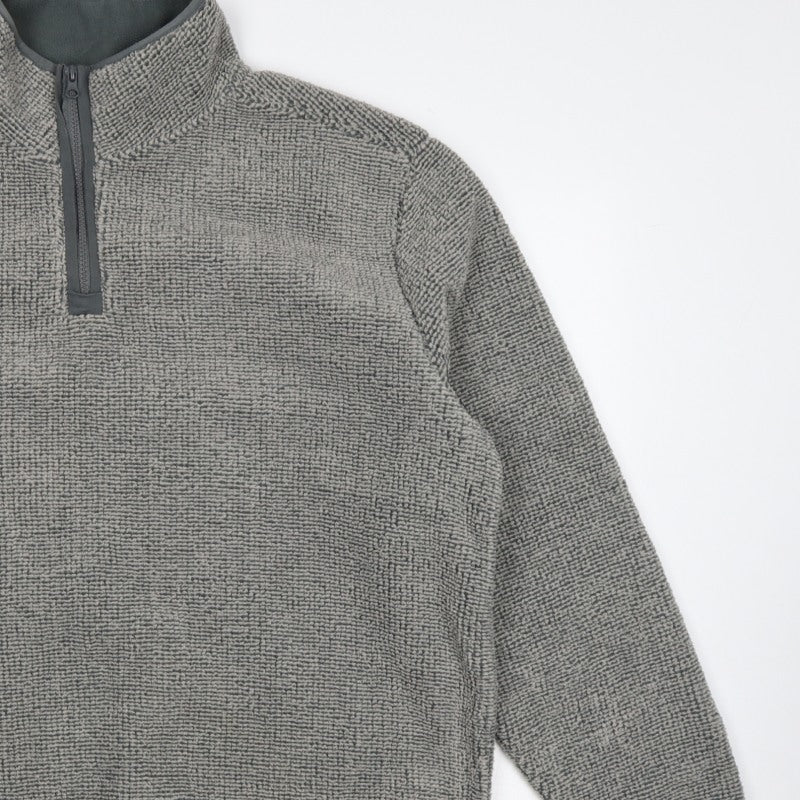 Ethic Storm Men’s Grey 2XL 1/4 Zip Fleece Pullover Sweatshirt