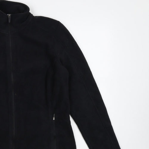 M&S Goodmove Women’s Black Size 14 Fleece Full Zip Jacket