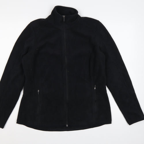 M&S Goodmove Women’s Black Size 14 Fleece Full Zip Jacket
