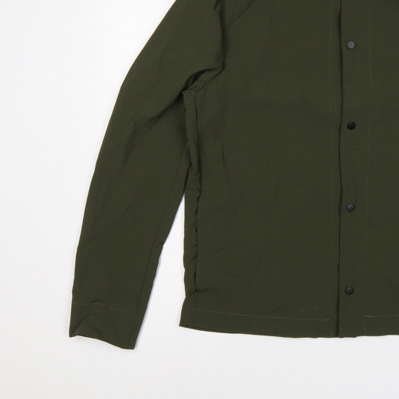 Zara Men's Khaki Green M Basic Jacket Lightweight Snap Fasten