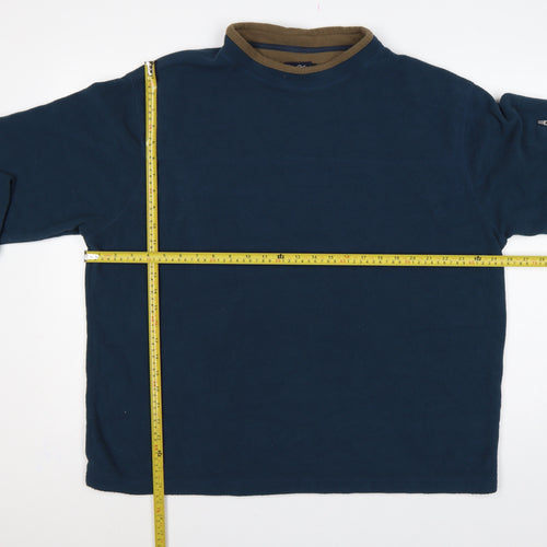 Peter Storm Men’s Blue Fleece Pullover Sweatshirt XL High Neck