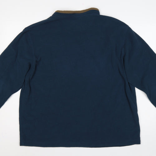 Peter Storm Men’s Blue Fleece Pullover Sweatshirt XL High Neck