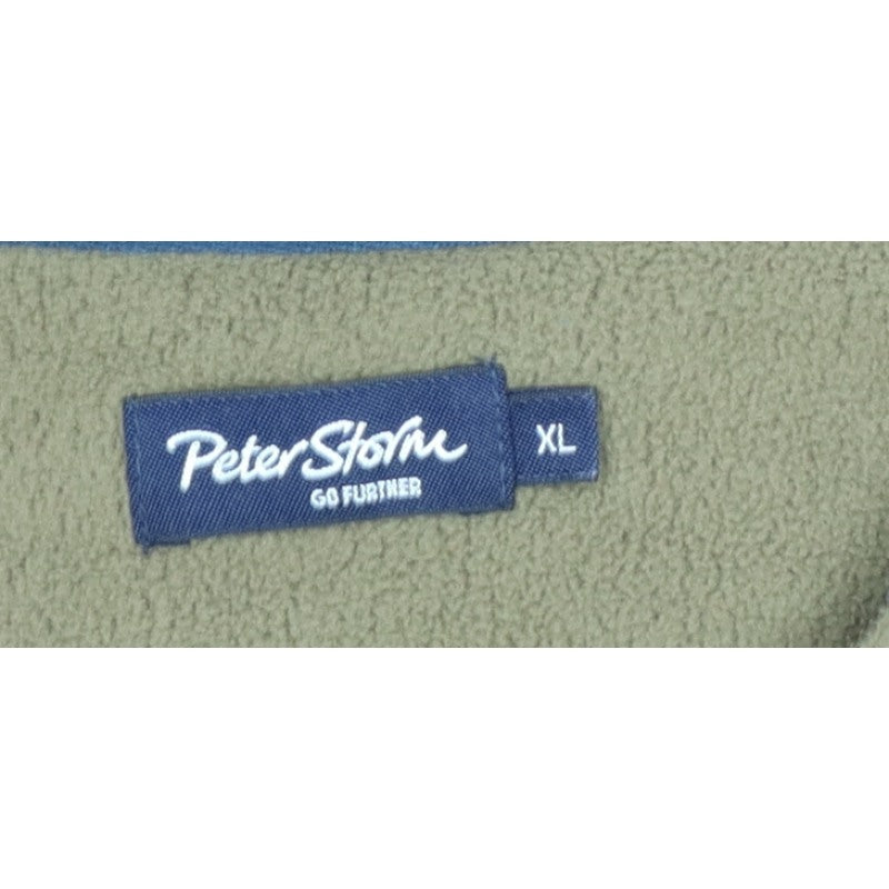 Peter Storm Men’s Blue Fleece Pullover Sweatshirt XL High Neck
