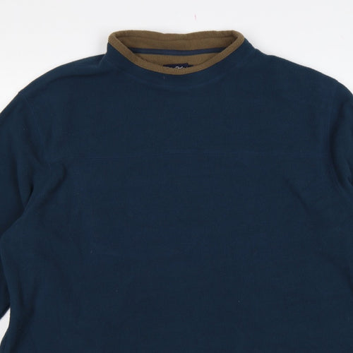 Peter Storm Men’s Blue Fleece Pullover Sweatshirt XL High Neck