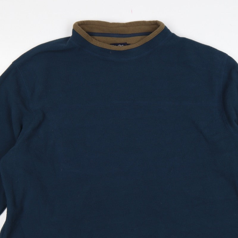 Peter Storm Men’s Blue Fleece Pullover Sweatshirt XL High Neck
