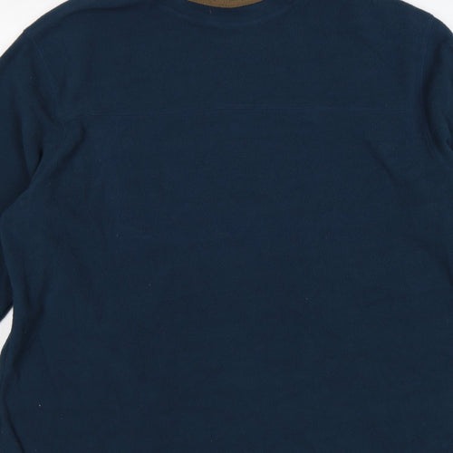Peter Storm Men’s Blue Fleece Pullover Sweatshirt XL High Neck
