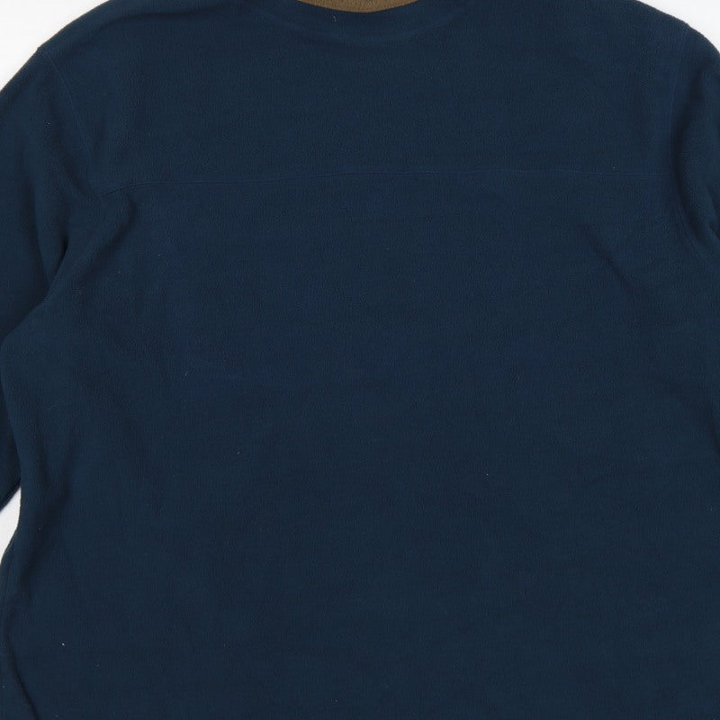 Peter Storm Men’s Blue Fleece Pullover Sweatshirt XL High Neck