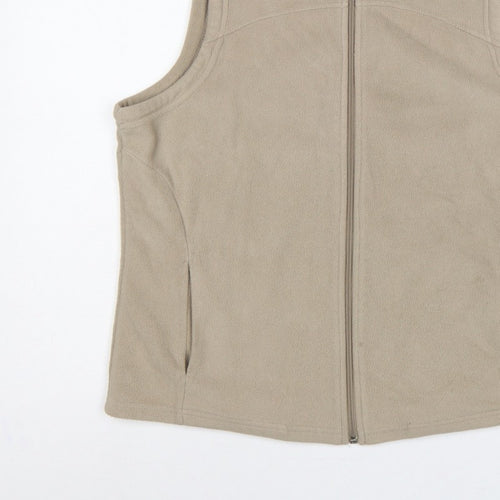 Marks & Spencer Women’s Beige UK 18 Fleece Zip Bodywarmer Waistcoat