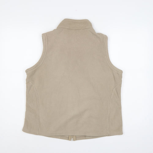 Marks & Spencer Women’s Beige UK 18 Fleece Zip Bodywarmer Waistcoat
