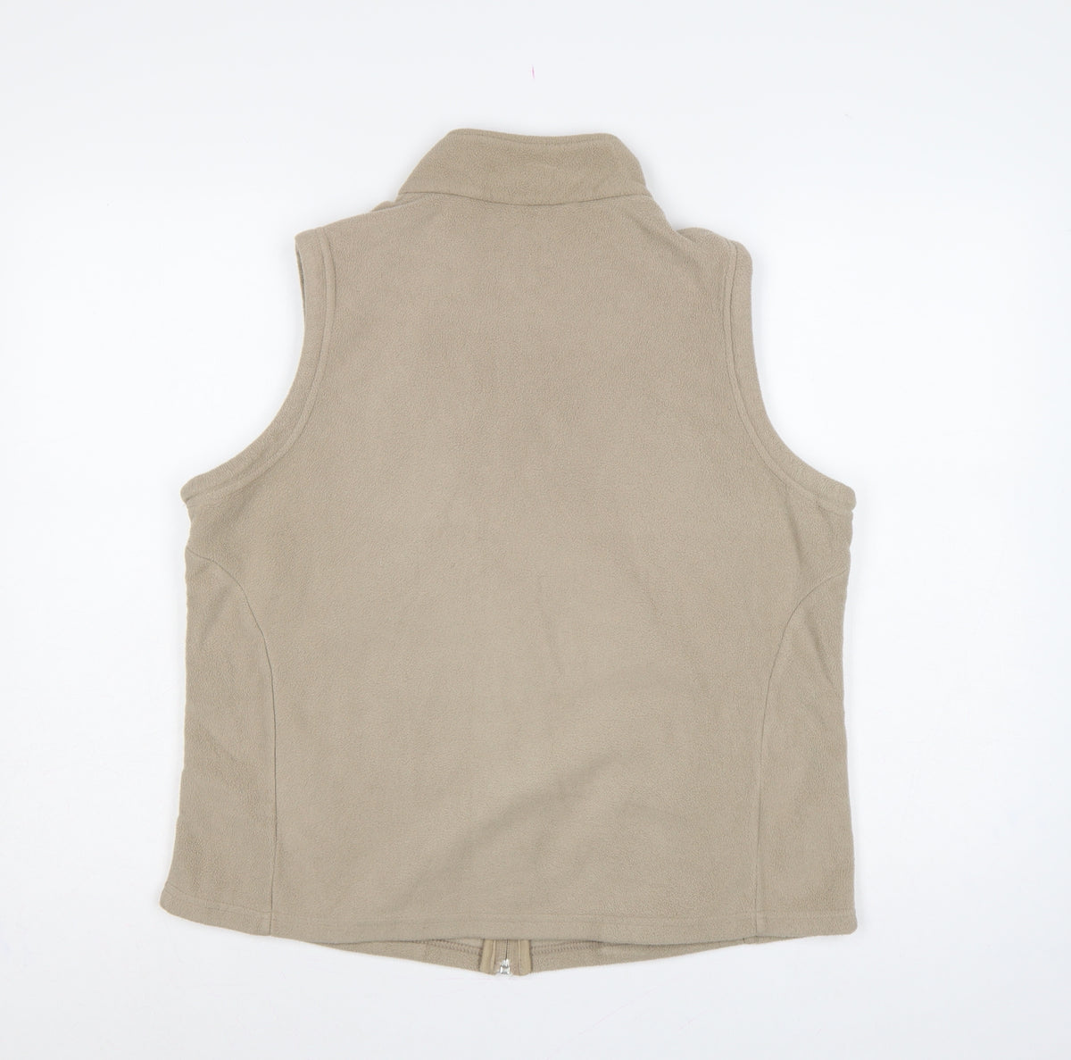 Marks & Spencer Women’s Beige UK 18 Fleece Zip Bodywarmer Waistcoat