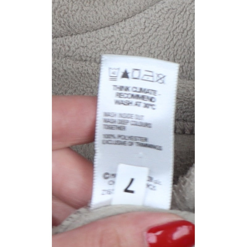 Marks & Spencer Women’s Beige UK 18 Fleece Zip Bodywarmer Waistcoat