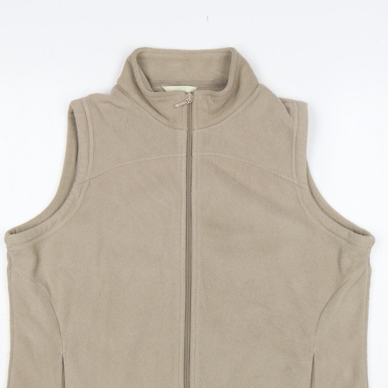 Marks & Spencer Women’s Beige UK 18 Fleece Zip Bodywarmer Waistcoat