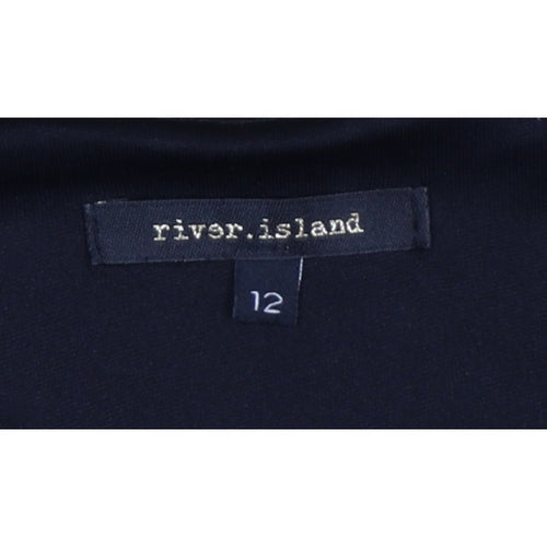 River Island Women Brown Tiger Print Bodycon Knee Length Dress UK 12