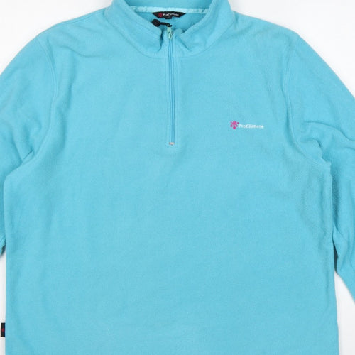 ProClimate Women’s Blue Size 18 1/4 Zip Fleece Sweatshirt