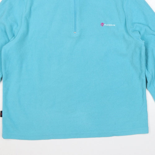 ProClimate Women’s Blue Size 18 1/4 Zip Fleece Sweatshirt