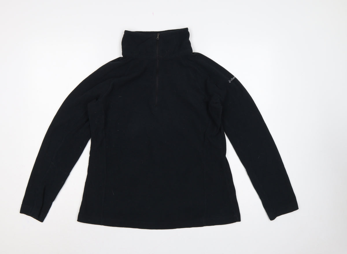 Columbia Women’s Black L Fleece 1/4 Zip Pullover Sweatshirt