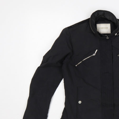 Geox Women’s Black UK 8 Short Full Zip Basic Jacket