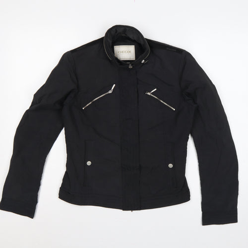 Geox Women’s Black UK 8 Short Full Zip Basic Jacket
