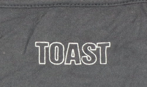 Toast Women Navy Blue UK 14 A-Line Long Bamboo Jersey Pocket Dress