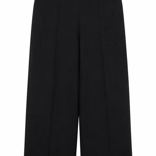 Next Women Black UK 16L Tall Wide-Leg Stretch Dress Trousers