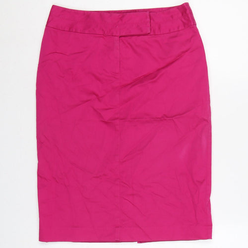 Oasis Women’s Pink UK 10 High Rise Pencil Knee Length Skirt
